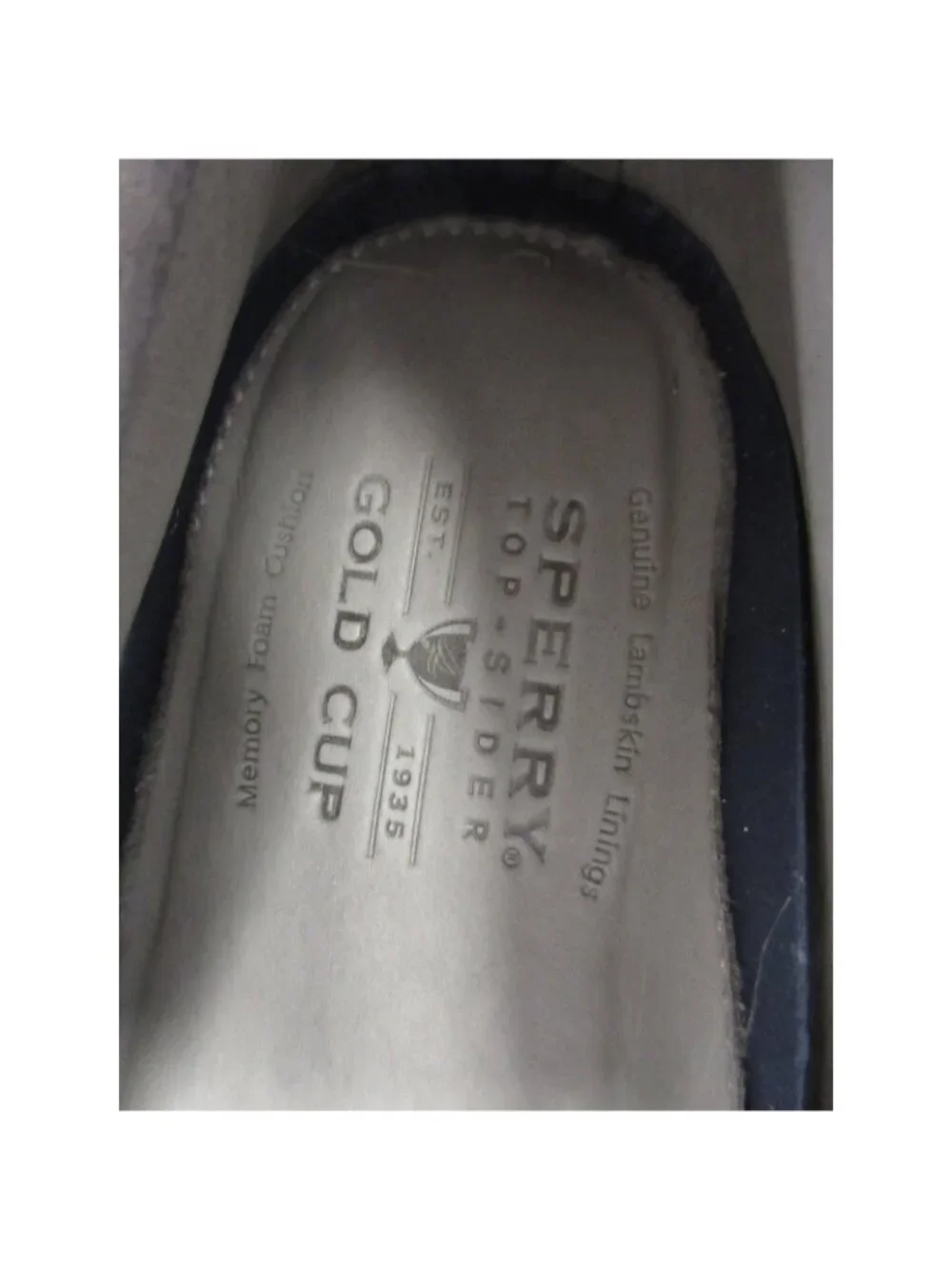 Sperry Top Sider Boat Shoes 11 M Gray Cup A/O 2-Eye Leather Lace Up NEW